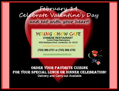 Young Chow Café Valentine's Day promo